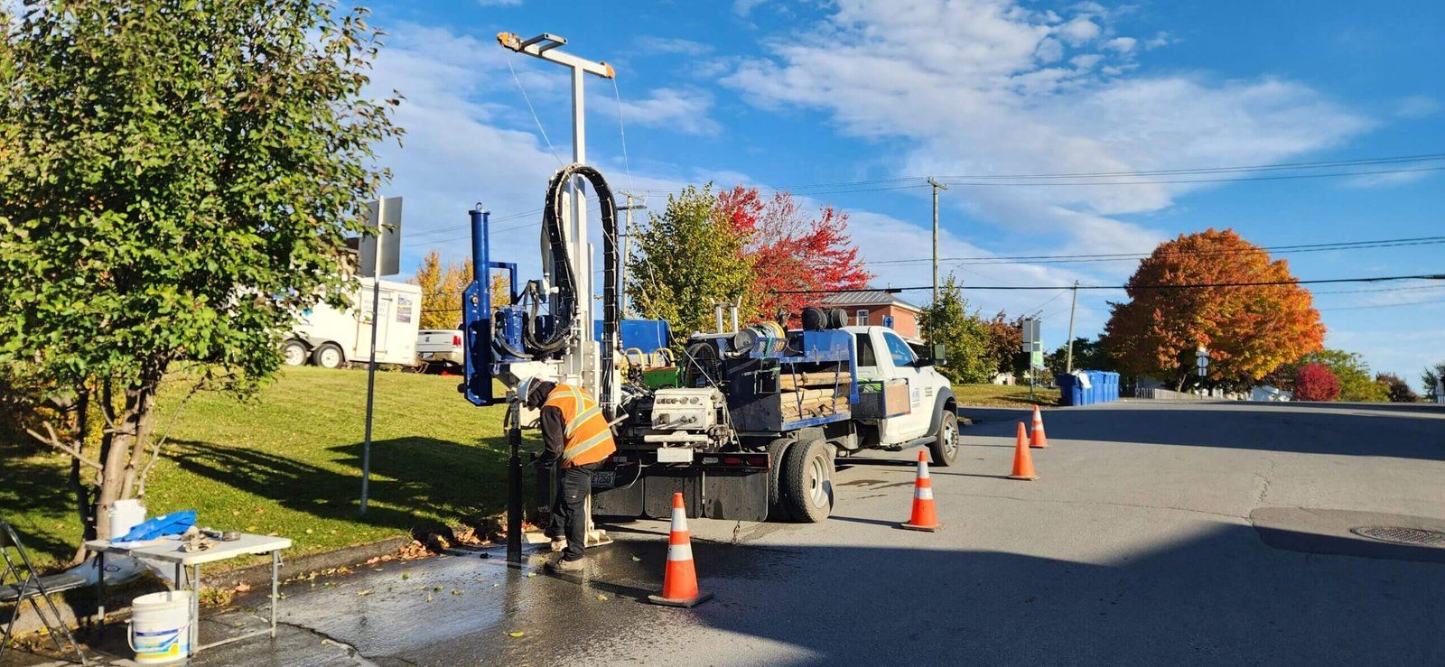 Travaux de réfection de rue à Sainte-Anne-des-Plaines